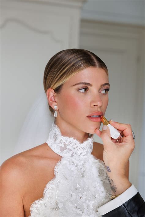 chanel lipstick sofia richie wedding